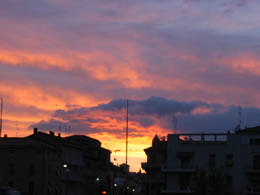 foto tramonto a Faenza